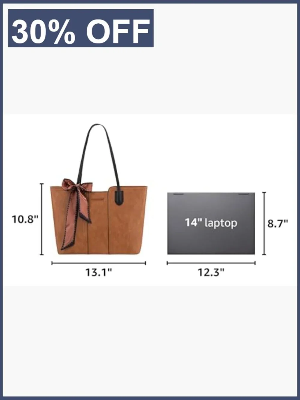 Vegan Leather Top Handle Satchel Tote Purse with Scarf